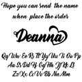 Personalized Name Fashion Keyring - Letter Nameplate Pendant