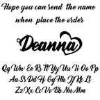 Personalized Name Fashion Keyring - Letter Nameplate Pendant