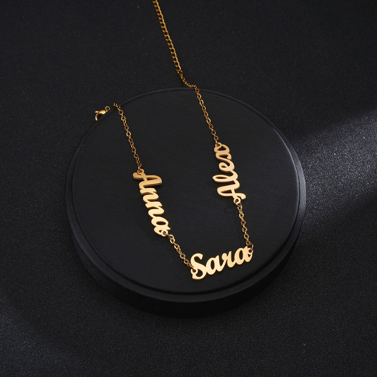 Custom Name Anklet - Thick Chain with Charms - SHOPPERS' CASTLE
