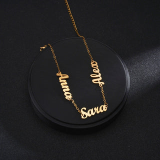 Custom Name Anklet - Thick Chain with Charms - SHOPPERS' CASTLE