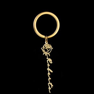 Personalized Name Fashion Keyring - Letter Nameplate Pendant - SHOPPERS' CASTLE
