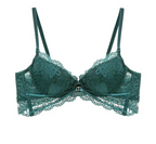 Embroidered Cotton Push-Up Bra - SHOPPERS' CASTLE
