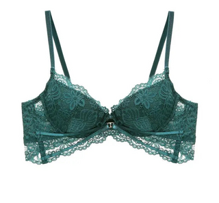 Embroidered Cotton Push-Up Bra - SHOPPERS' CASTLE