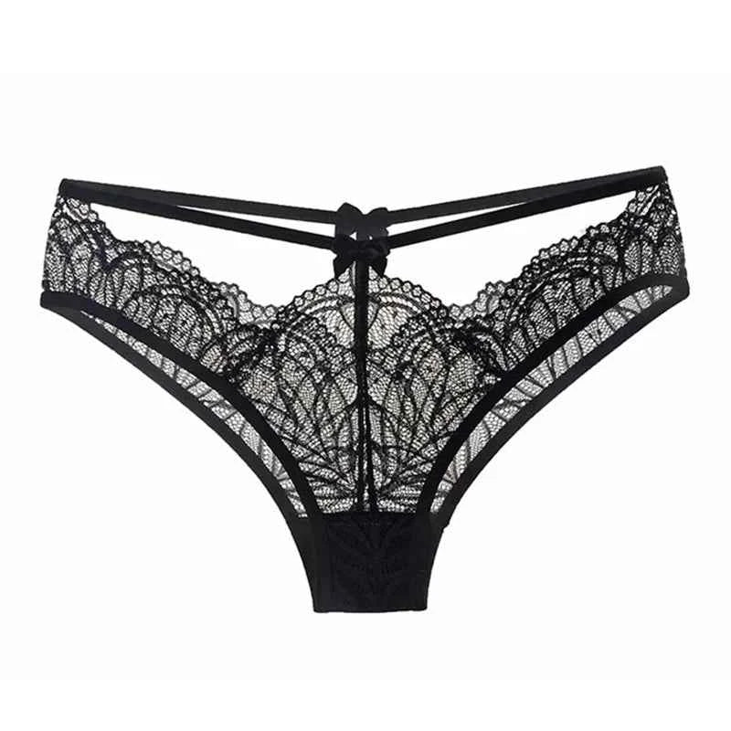 Lace-Up Double Lace Briefs - SHOPPERS' CASTLE