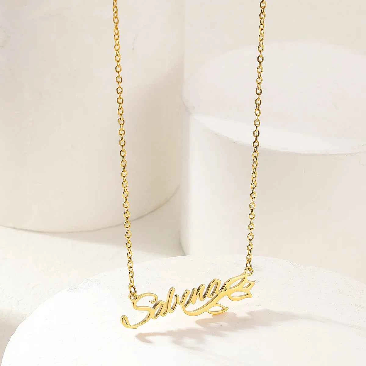 Custom Lily Name Necklace - Valentine's Day Gift