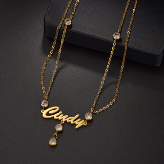 Custom Name Waist Chain with Stone - Sexy Beach Belly Chain - SHOPPERS' CASTLE