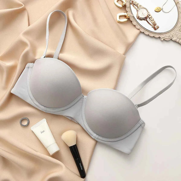 Seamless Half-Cup Push-Up Bra