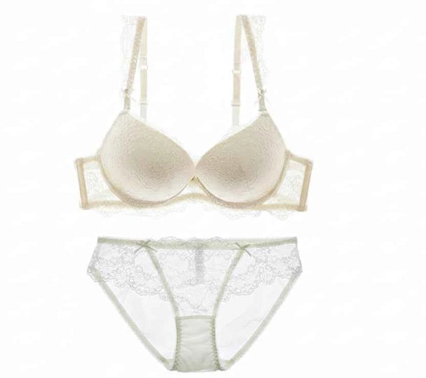 Classic Lace Embroidered Push-Up Bra