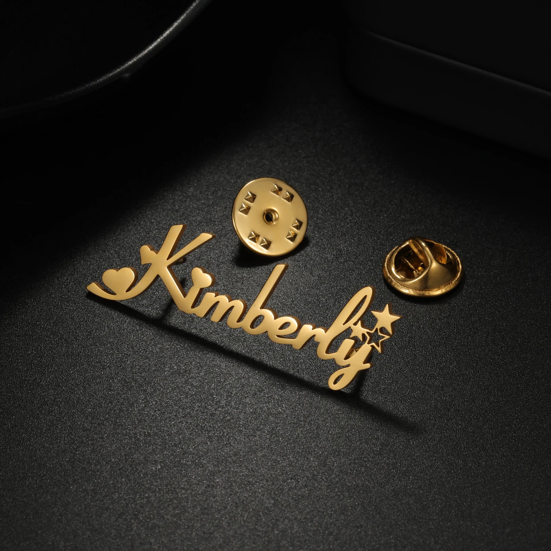 Personalized Name Logo Brooch - Butterfly Buckle Pin - SHOPPERS' CASTLE