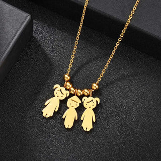 Personalized Children Name Necklace - Family Pendant - SHOPPERS' CASTLE