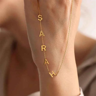 Initial Letter Name Pendant Necklace - Mother's Day Gift