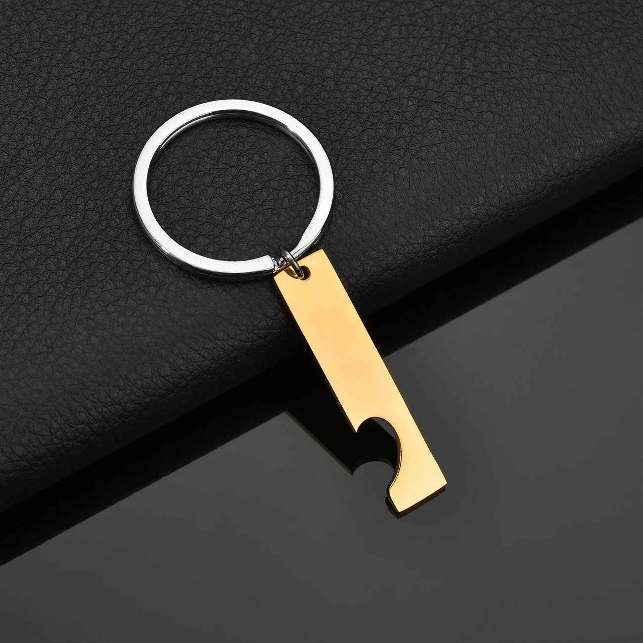 Custom Text Square Keychain - Engrave Name Date Sentence