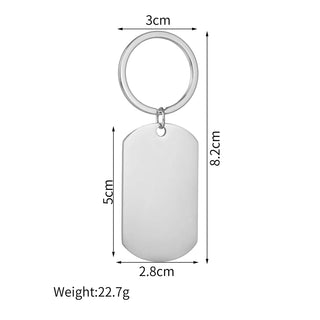 Engrave Name Picture Keychain - Square or Heart Design - SHOPPERS' CASTLE