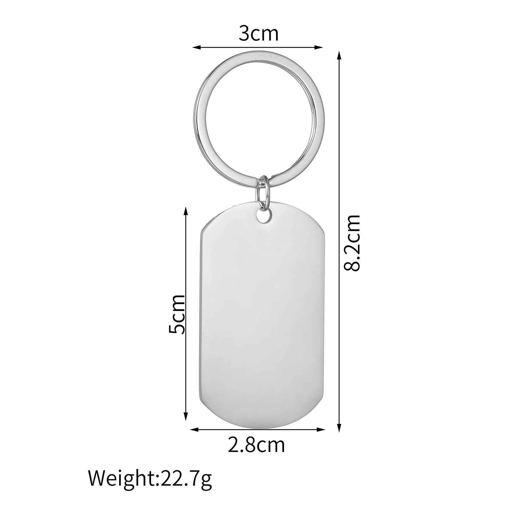 Engrave Name Picture Keychain - Square or Heart Design - SHOPPERS' CASTLE