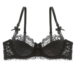 Lace Embroidered Bra - Plus Size C/D Cup - SHOPPERS' CASTLE