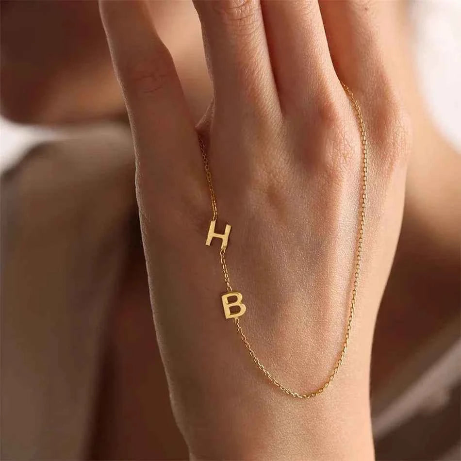 Initial Letter Name Pendant Necklace - Mother's Day Gift