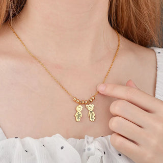 Personalized Children Name Necklace - Family Pendant - SHOPPERS' CASTLE