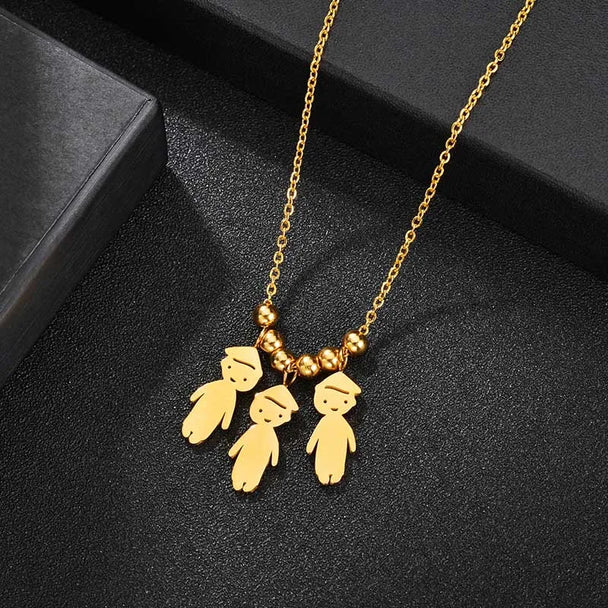 Personalized Children Name Necklace - Family Pendant - SHOPPERS' CASTLE